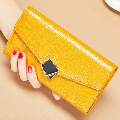 Women's Wallet in Long Format ⎜ Large Leather Wallet Made of Genuine Leather with Plenty of Storage Space for Cards and Notes