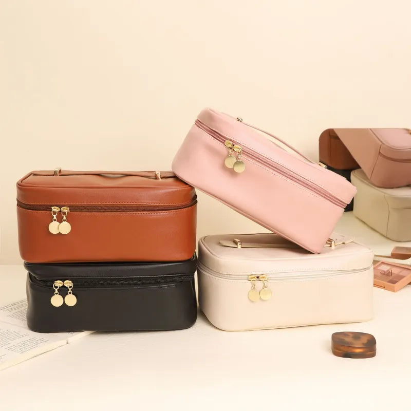 Cosmetics Bag for Women ⎜ Practical Travel Bag with Large Capacity and Carrying Handle