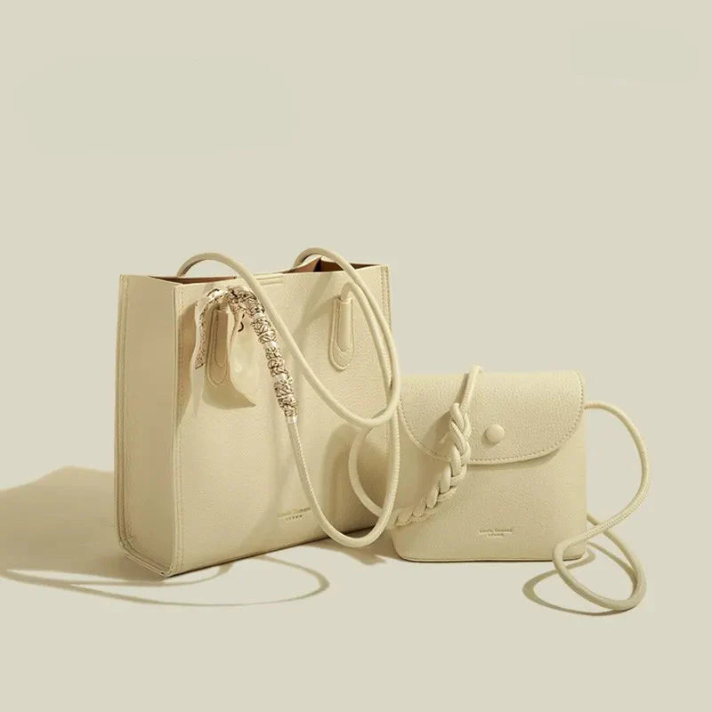 Combination Bag for Women ⎜ Large Capacity with Practical Design and Braided Shoulder Strap