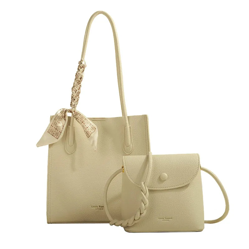 Combination Bag for Women ⎜ Large Capacity with Practical Design and Braided Shoulder Strap