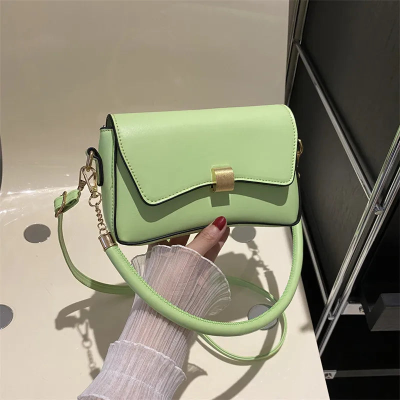 Small Shoulder Bag for Women ⎜ Bag with Gold Buckle