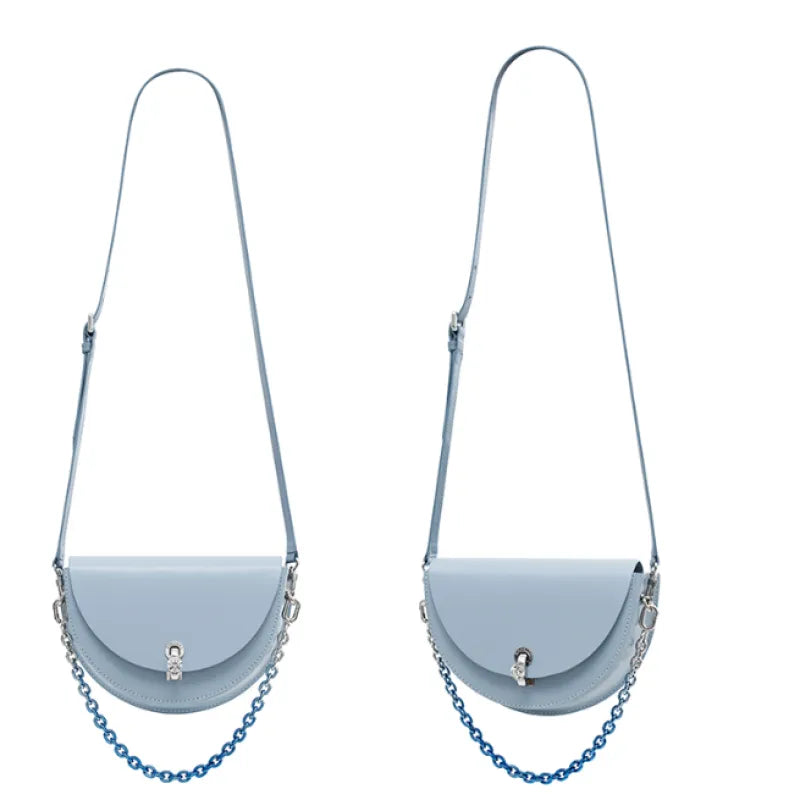 Shoulder Bag for Women ⎜ Stylish Handbag with Diamante Fastening and Chain Strap