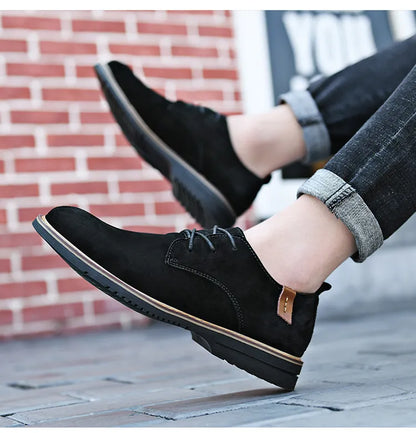 Men's Lace - Up Shoes ⎜ Comfortable Leather Shoes in a Casual Style for Spring and Everyday Wear