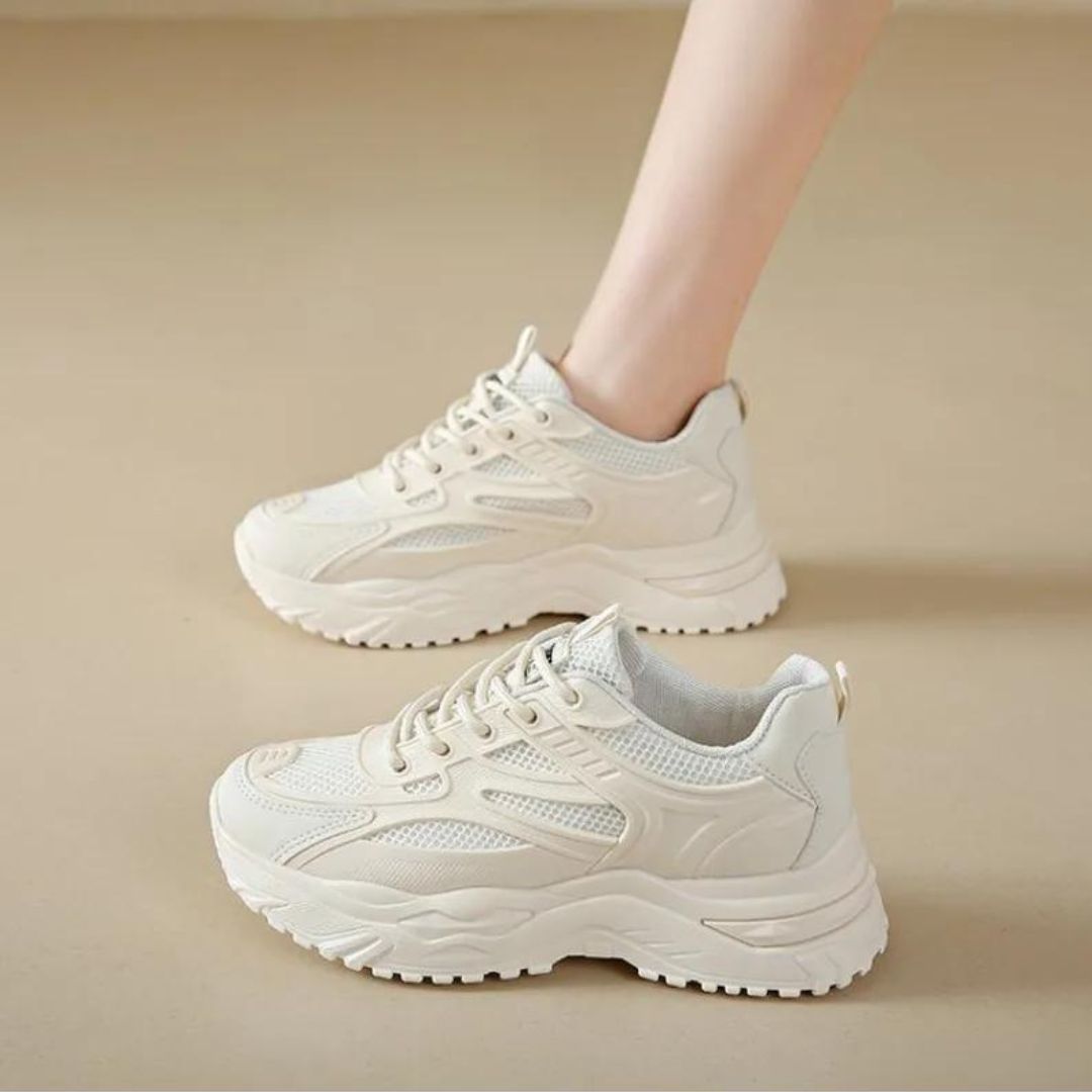 Women's Trainers ⎜ Comfortable Running and Leisure Shoes with a Thick Sole Profile for Everyday Wear