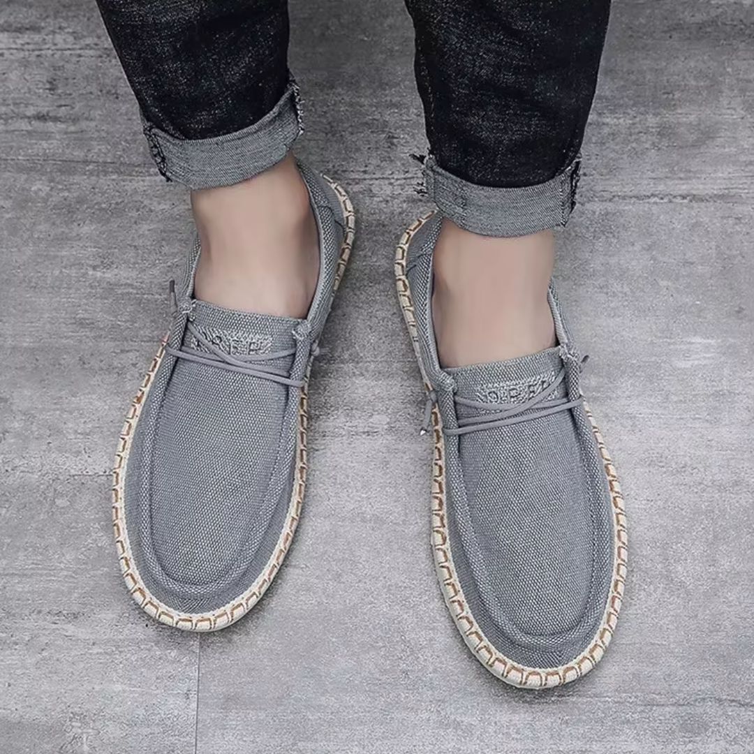Men's Slip - on Shoes ⎜ Comfortable Summer - Style Canvas Shoes for Leisure and Everyday Wear