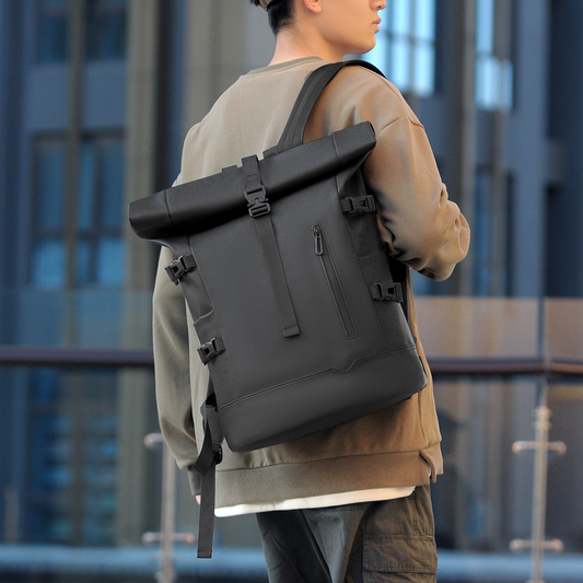 Rolltop Backpack for Men ⎜ Modern Business Backpack for Work, Travelling and Leisure