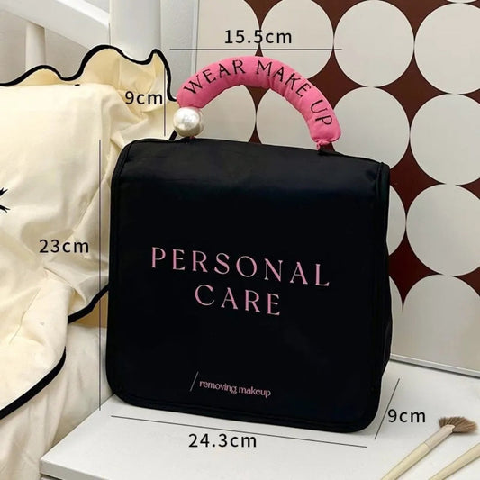 Cosmetic Bag for Women ⎜ Waterproof Design with Large Capacity and Hook for Hanging