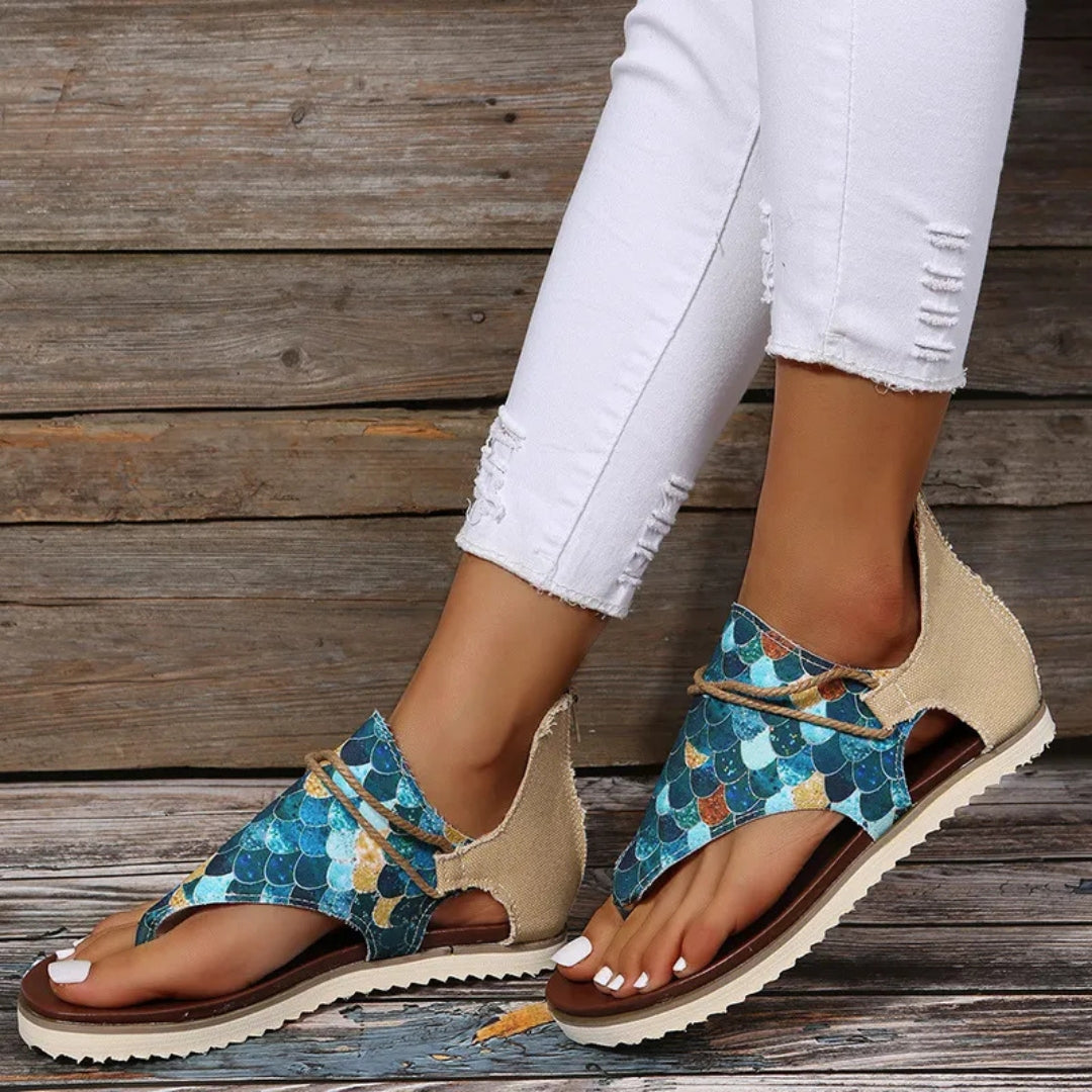 Thong Sandals for Women ⎜ Comfortable Summer Shoes with Non - Slip Soles and a Wide Fit