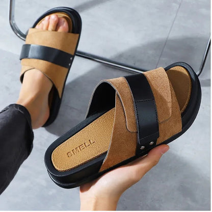 Slippers for Men ⎜ Non - Slip Platform Slippers for the Bathroom and Home
