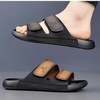 Outdoor Slip - on Shoes for Men ⎜ Non - Slip , Adjustable Casual Shoes with Colour Details