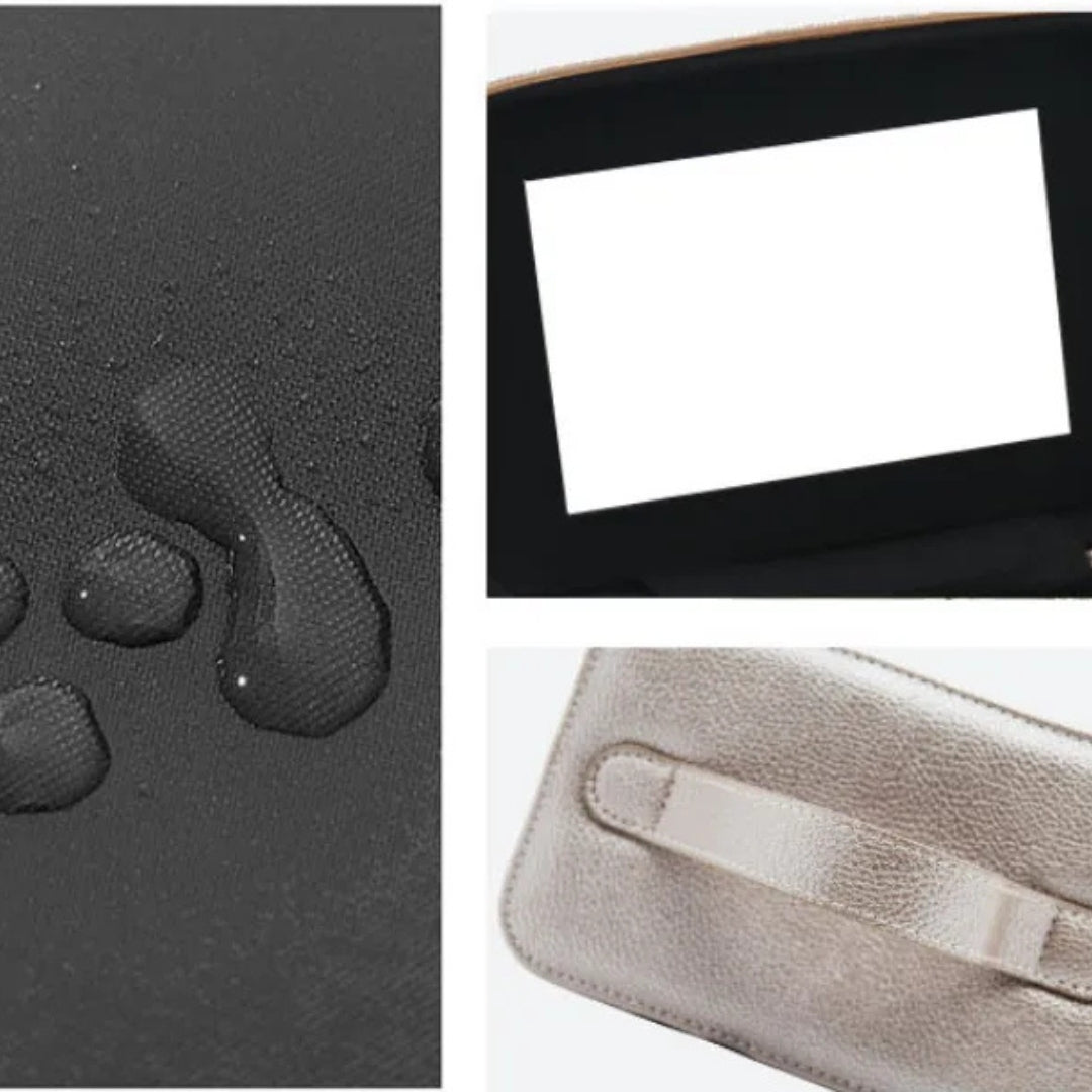 Cosmetics Bag for Women ⎜ Water - Repellent Design with Integrated Mirror and Practical Carrying Handle