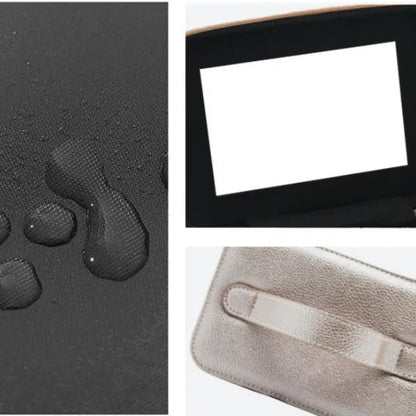 Cosmetics Bag for Women ⎜ Water - Repellent Design with Integrated Mirror and Practical Carrying Handle