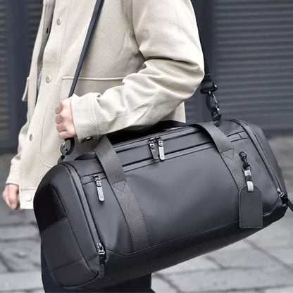 Travel Bag for Men ⎜ Large Capacity with Separate Compartment for Wet and Dry Items