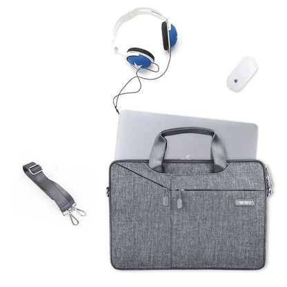 Laptop Bag for Men ⎜ Simple Shoulder Bag with Additional Front Compartment for Business and Everyday Use