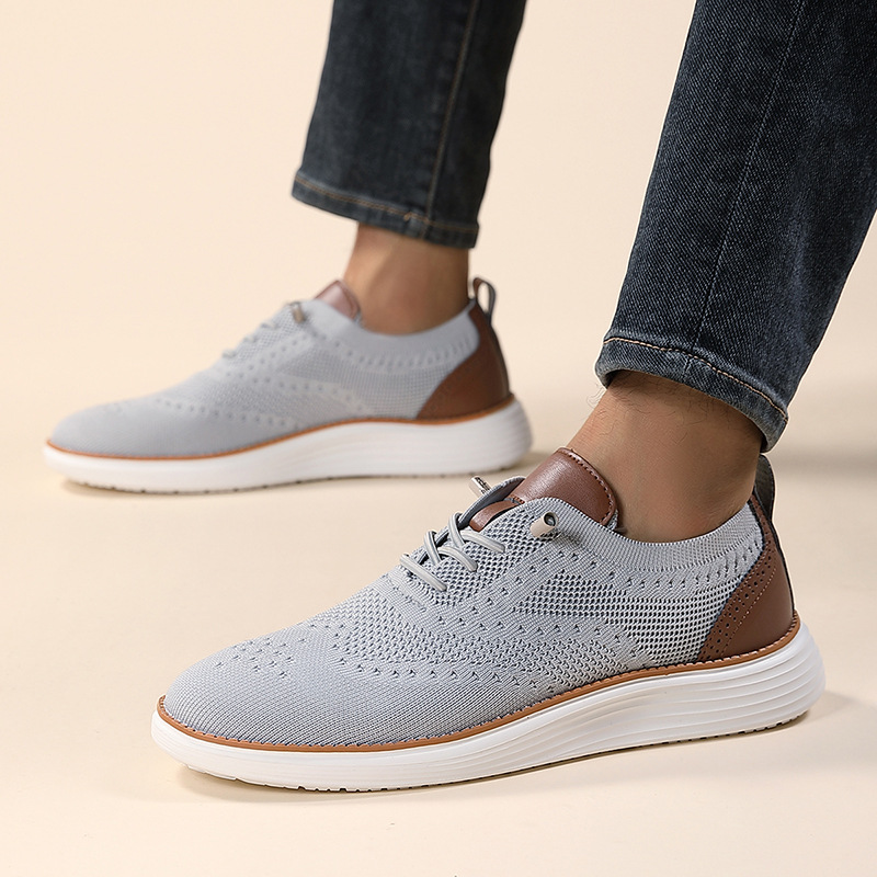 Men's Sneakers ⎜ Breathable Flyknit Shoes for Everyday Wear with Comfort