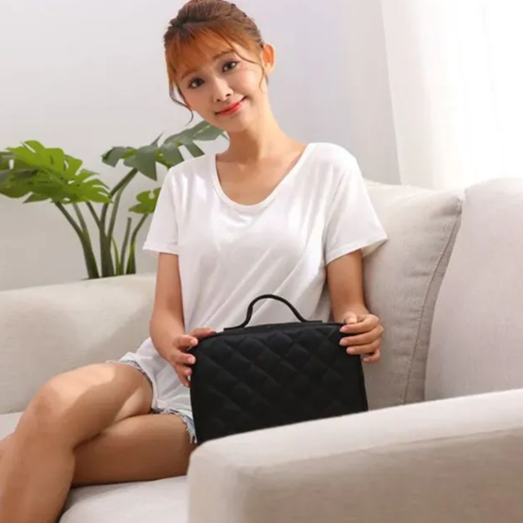 Cosmetics Bag for Women ⎜ Large Storage with Compartments and Robust Zip