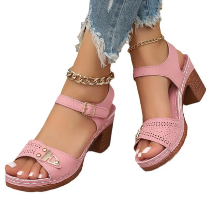 High Heel Sandals for Women ⎜ Elegant Summer Shoes with Heels for Tall Sizes and Comfortable Wear