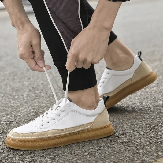 Hand - Sewn Men's Sneakers ⎜comfortable Casual Shoes Made From Leather with a Soft Sole