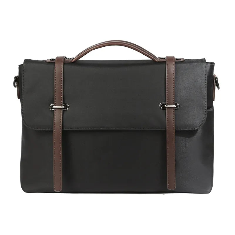 Shoulder Bag for Men ⎜ Casual Canvas Bag with Carrying Handle and Stylish Straps for Everyday Use and the Office