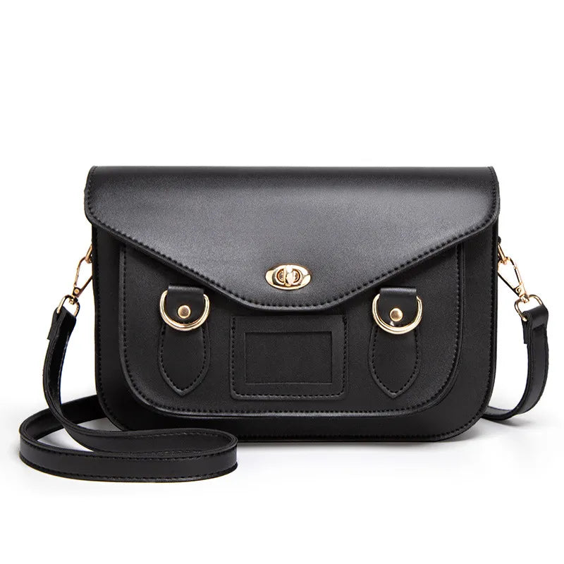 Classic Shoulder Bag for Women ⎜ Fashionable Cambridge - Style Shoulder Bag with Practical Fasteners
