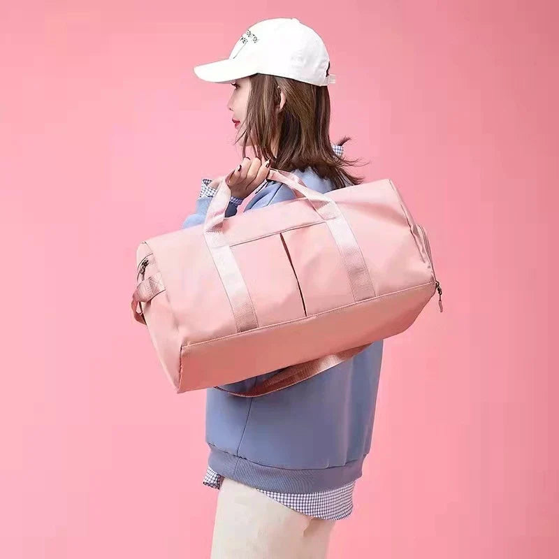Yoga Bag for Women ⎜ Versatile Sports Bag with Shoulder Strap and Separate Compartment for Shoes or Underwear