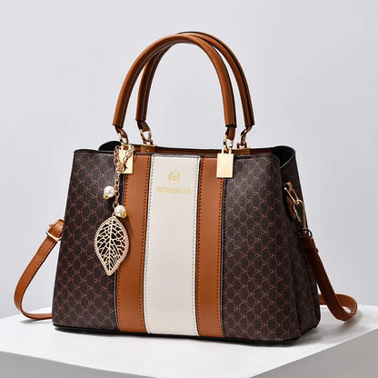 Elegant Shoulder Bag for Women ⎜ Versatile Handbag with Contrasting Colours and Generous Storage Space