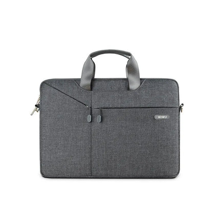 Laptop Bag for Men ⎜ Simple Shoulder Bag with Additional Front Compartment for Business and Everyday Use