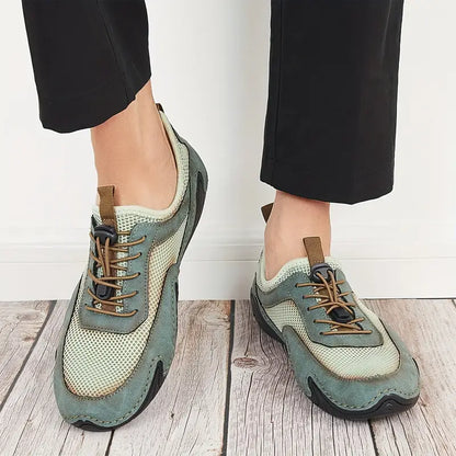 Men's Sports Shoes ⎜ Lightweight Casual Shoes Made of Leather with Breathable Mesh for Comfort and Movement