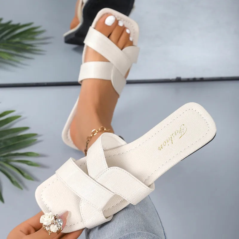 Fashionable Loafers for Women ⎜ Comfortable Summer Shoes with Square Toes for Versatile Outfits