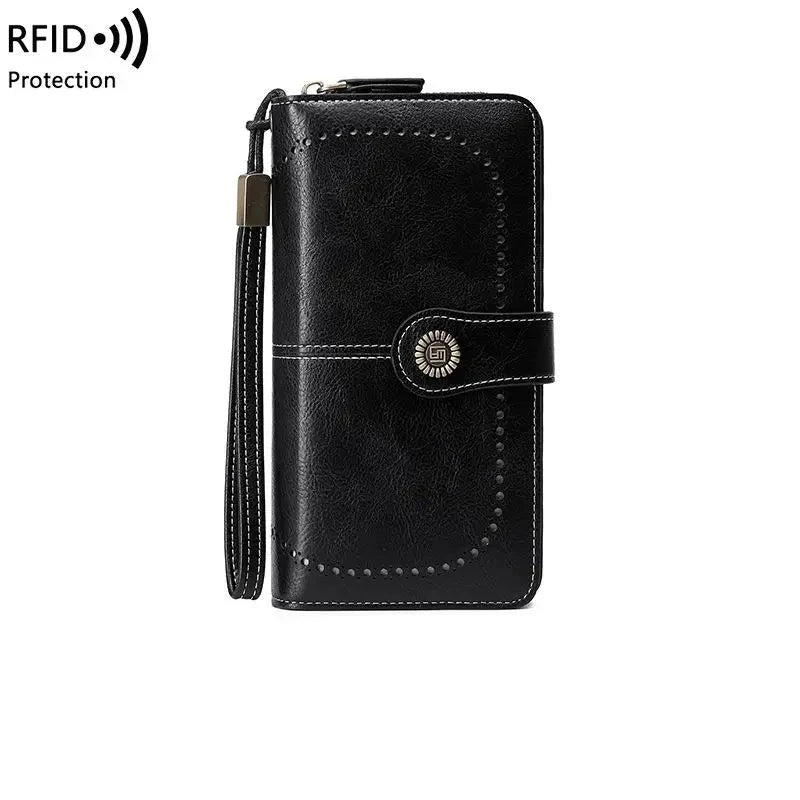 Women's Wallet with Zip ⎜ Rfid Protection and Large Capacity in a Modern Design