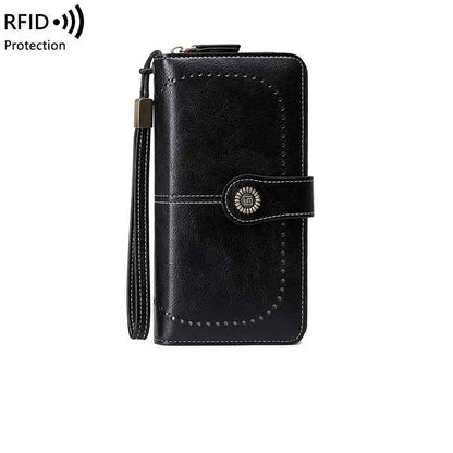 Women's Wallet with Zip ⎜ Rfid Protection and Large Capacity in a Modern Design