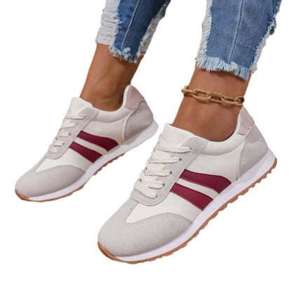 Women's Trainers ⎜ Fashionable Shoes with Contrasting Stripes and a Comfortable Sole for Everyday Wear and Leisure