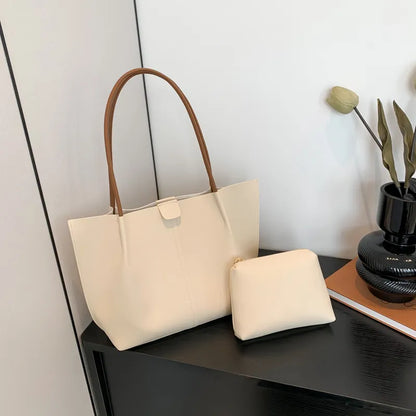 Retro Two - Piece Set ⎜ Elegant Bag with Practical Cosmetic Bag and Plenty of Storage Space