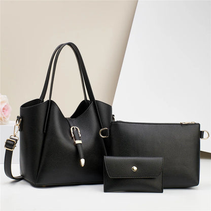 Shoulder Bag for Women ⎜ Three - Piece Set with Large Storage Space and Practical Design