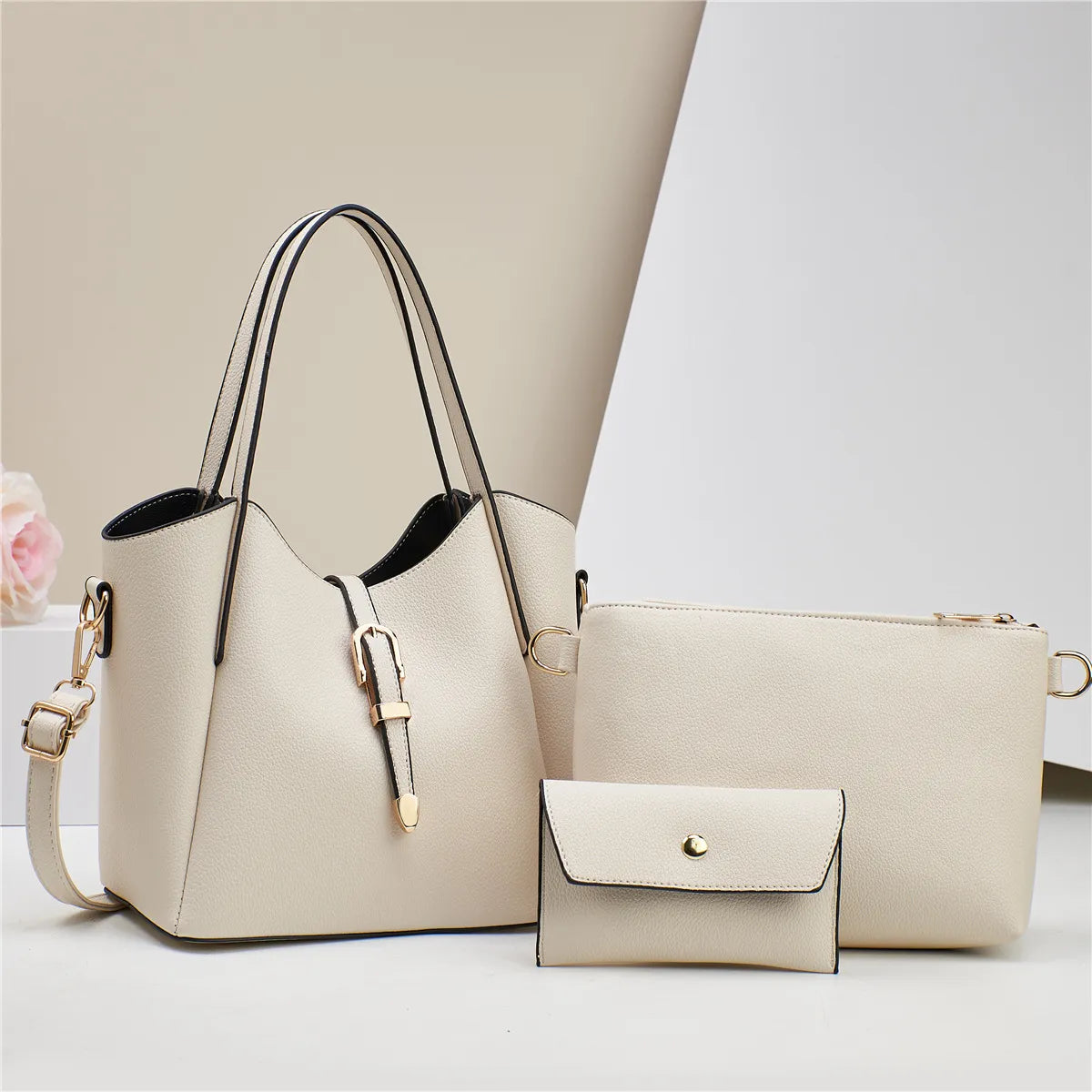 Shoulder Bag for Women ⎜ Three - Piece Set with Large Storage Space and Practical Design