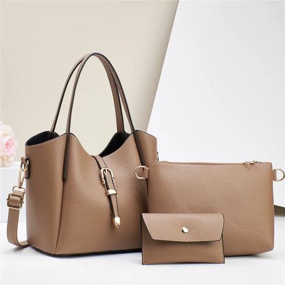Shoulder Bag for Women ⎜ Three - Piece Set with Large Storage Space and Practical Design