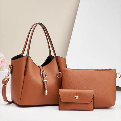 Shoulder Bag for Women ⎜ Three - Piece Set with Large Storage Space and Practical Design