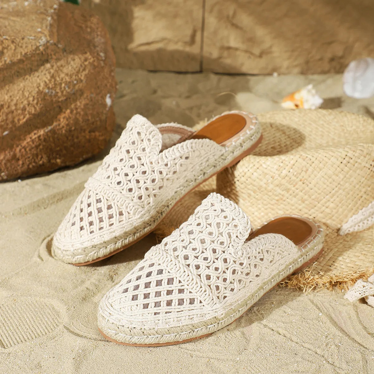 Women's Semi - Slip - on Shoes with Closed Toe ⎜ Airy Design and Comfortable Fit for Summer and Leisure