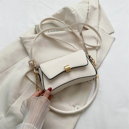 Small Shoulder Bag for Women ⎜ Bag with Gold Buckle