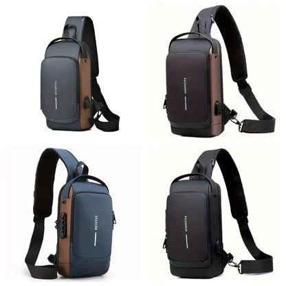 Waterproof Shoulder Bag for Men ⎜ Multifunctional Chest Bag for Outdoor Activities and Travelling
