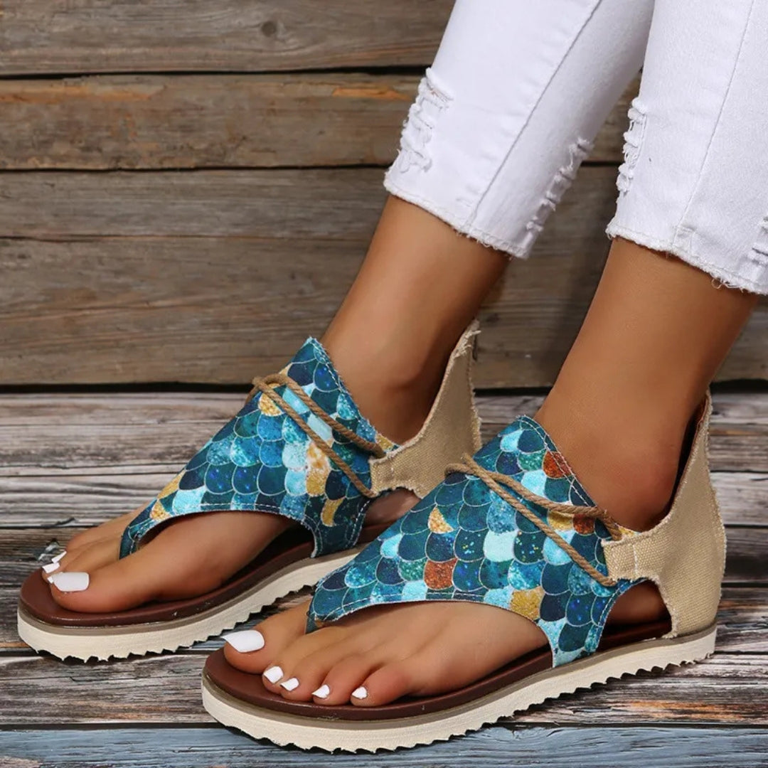Thong Sandals for Women ⎜ Comfortable Summer Shoes with Non - Slip Soles and a Wide Fit