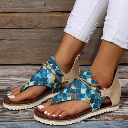 Thong Sandals for Women ⎜ Comfortable Summer Shoes with Non - Slip Soles and a Wide Fit