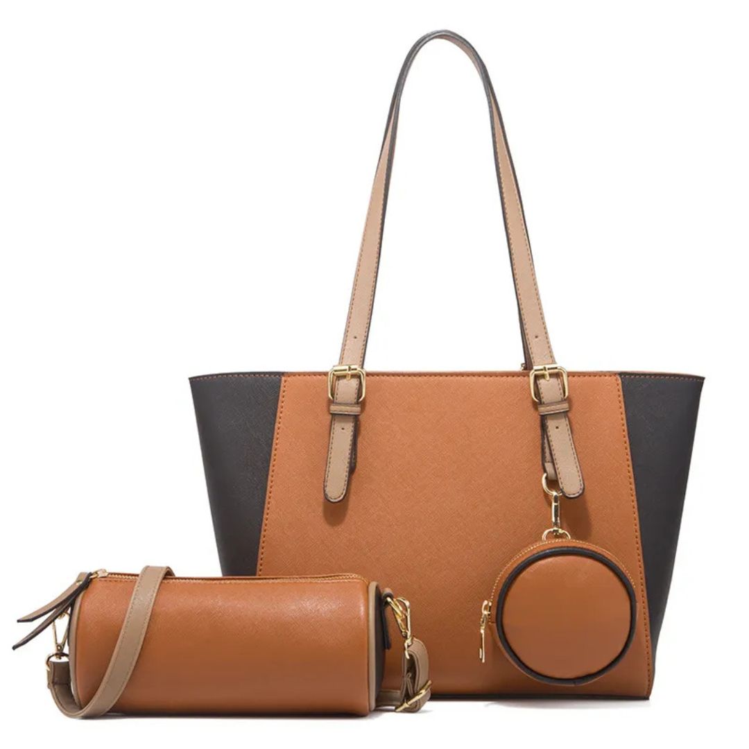 Three - in - One Handbag ⎜ Stylish Bag with Plenty of Storage Space and Accessories