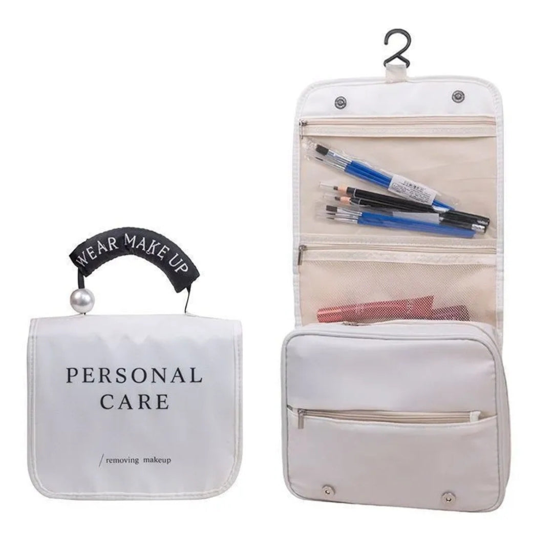 Cosmetic Bag for Women ⎜ Waterproof Design with Large Capacity and Hook for Hanging
