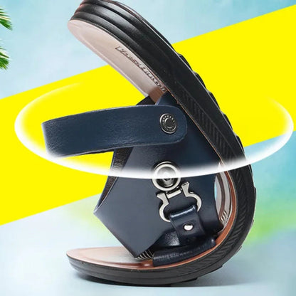 Beach Shoes for Men ⎜ Fashionable Peep - Toe Slippers for the Summer