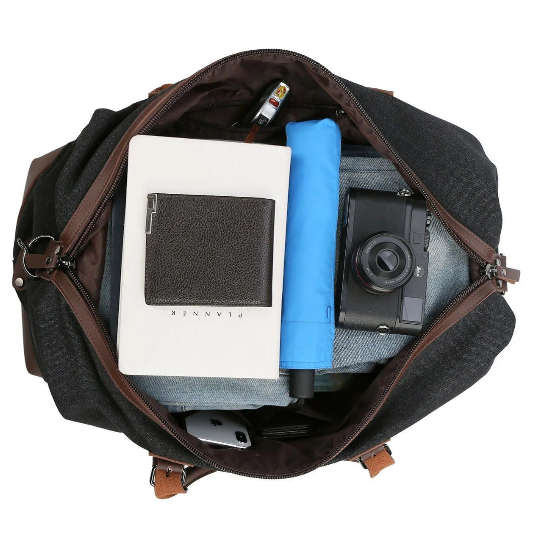 Travel Bag for Men ⎜ Robust Canvas Bag with Large Capacity for Sports and Outdoor Use