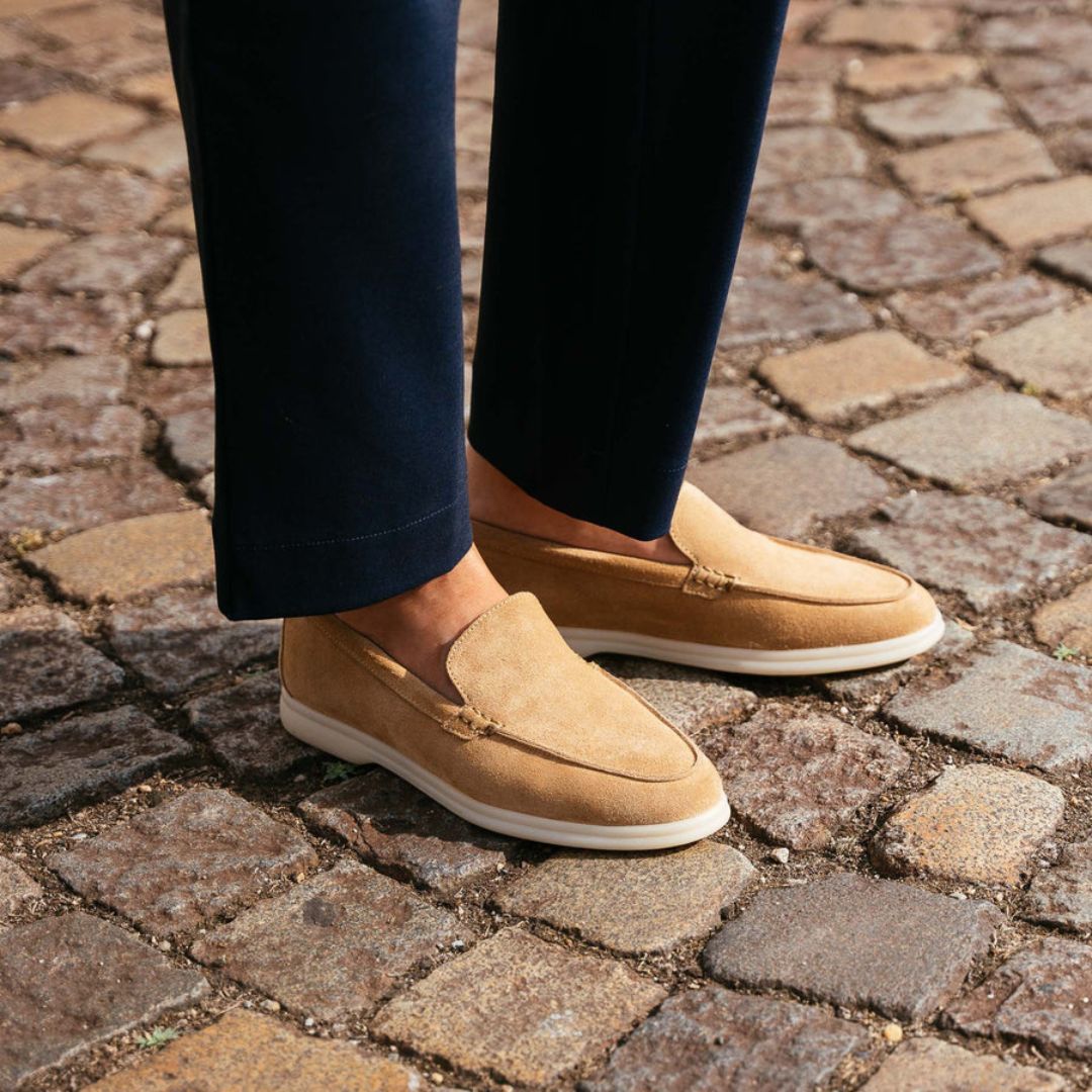 Men's Slip - on Moccasins ⎜ Comfortable Suede Casual Shoes for Summer