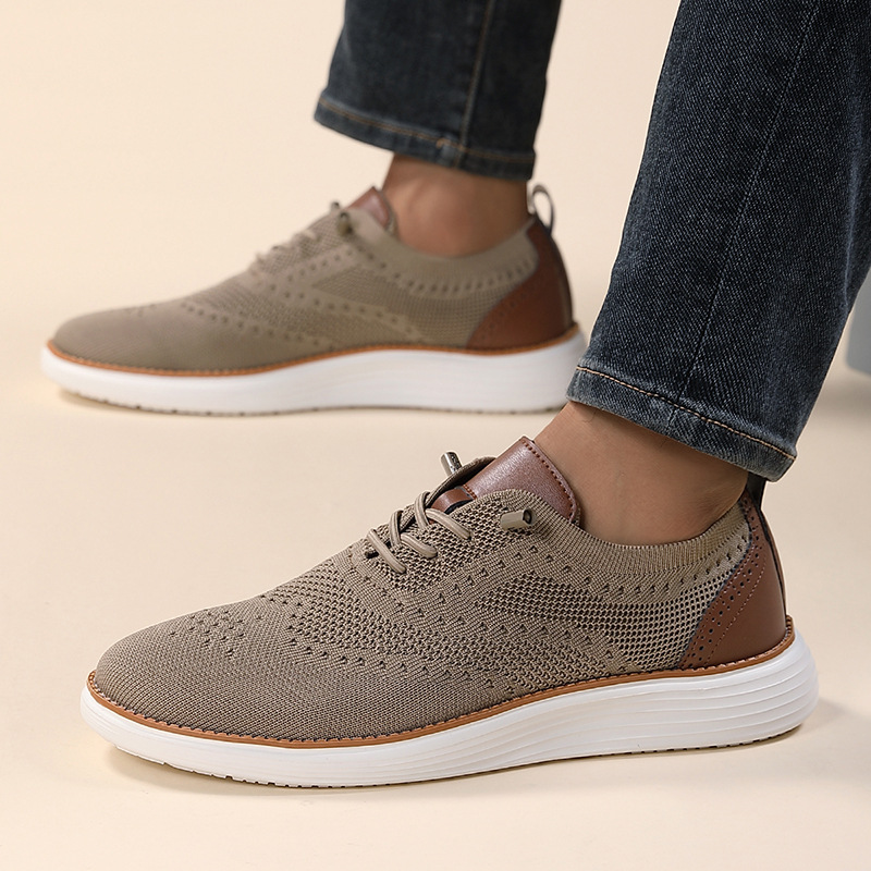 Men's Sneakers ⎜ Breathable Flyknit Shoes for Everyday Wear with Comfort