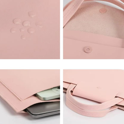 Leather Briefcase for Women ⎜ Elegant Shoulder Bag with Magnetic Fastening and Stylish Design