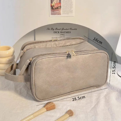 Cosmetics Bag for Women ⎜ Large Travel Bag with Double Zip and Water - Repellent Material